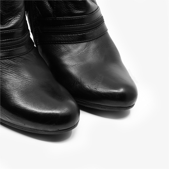 GIANMARCO LORENZI Leather Ankle Bootie Style Shoes US 9.5/EU 40 Made in Italy - Picture 13 of 16